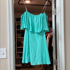 Lulus mint off the shoulder dress